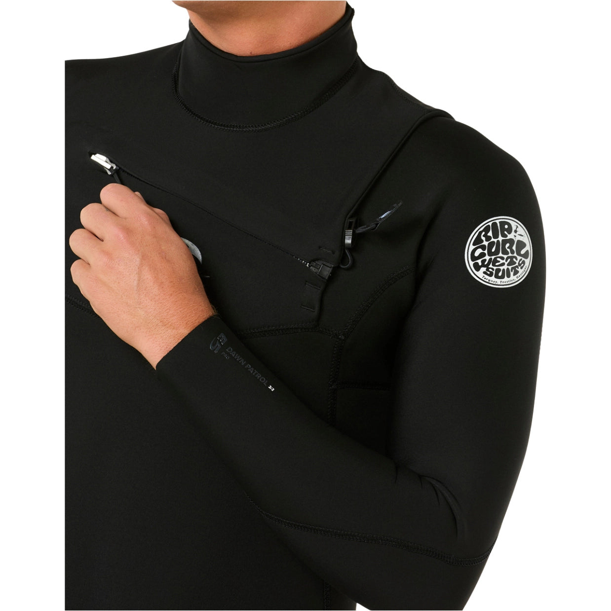 Rip Curl Dawn Patrol 2026 Pro Chest Zip 3/2 | Black