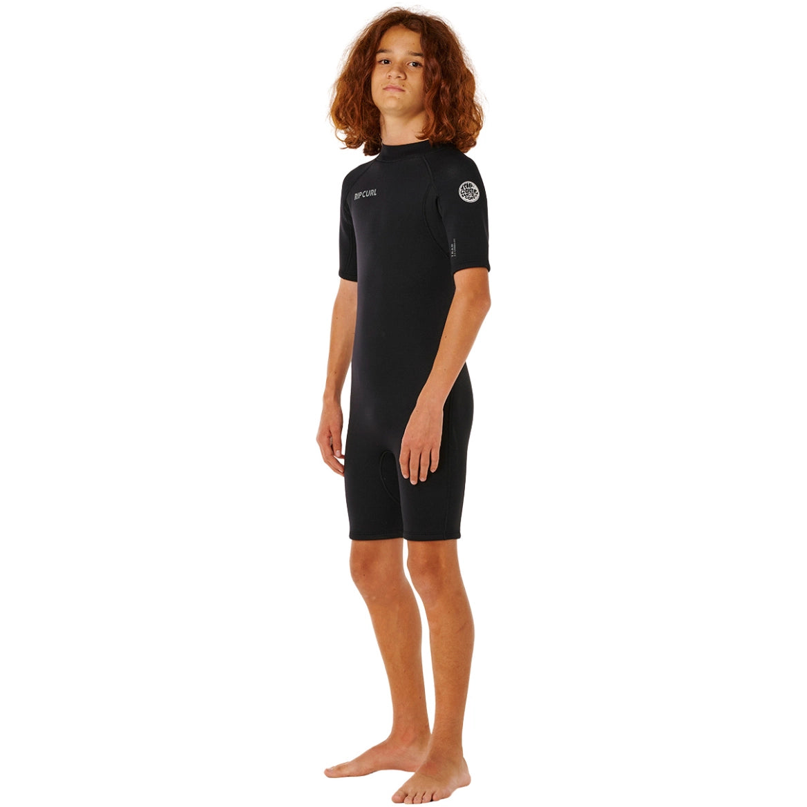 Rip Curl - Kids Trad 2mm Back Zip Shorty Wetsuit | Black