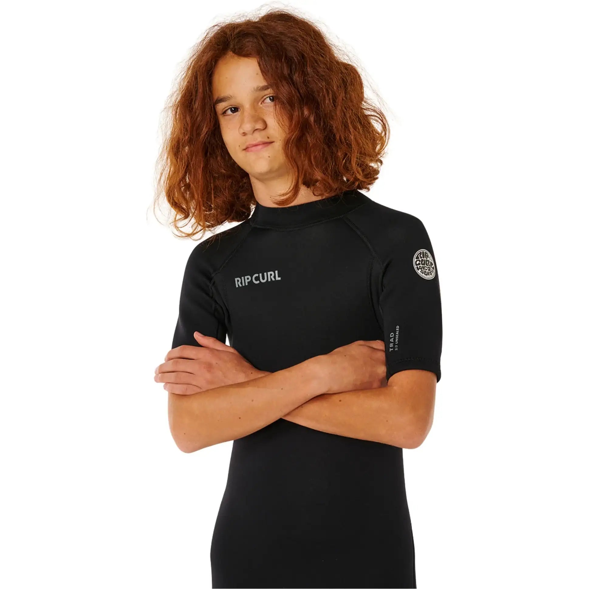 Rip Curl - Kids Trad 2mm Back Zip Shorty Wetsuit | Black