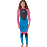 Rip Curl - Kids Omega 3/2 Back Zip Wetsuit | Pink