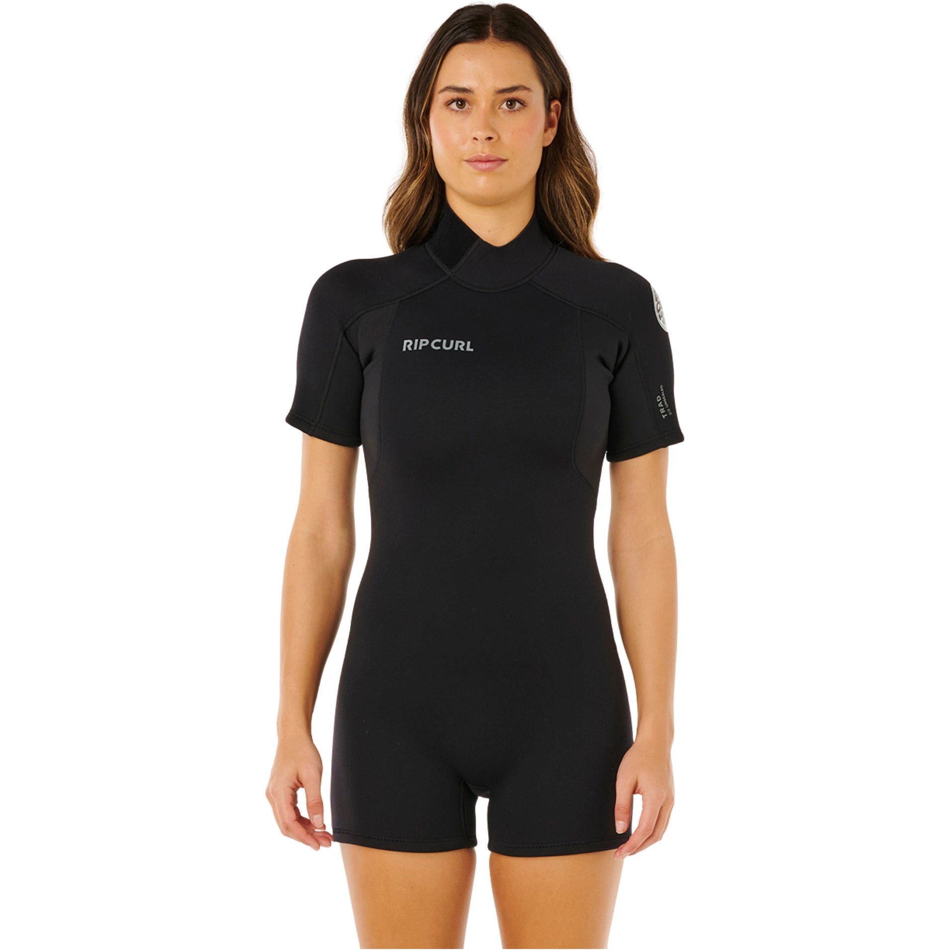 Rip Curl - Women’s Trad 2mm Back Zip Shorty Wetsuit | Black