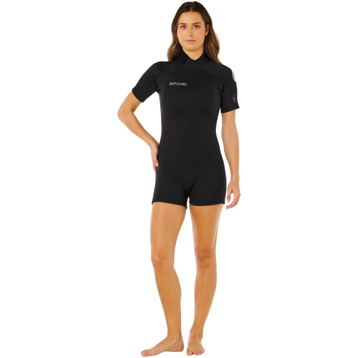 Rip Curl - Women’s Trad 2mm Back Zip Shorty Wetsuit | Black