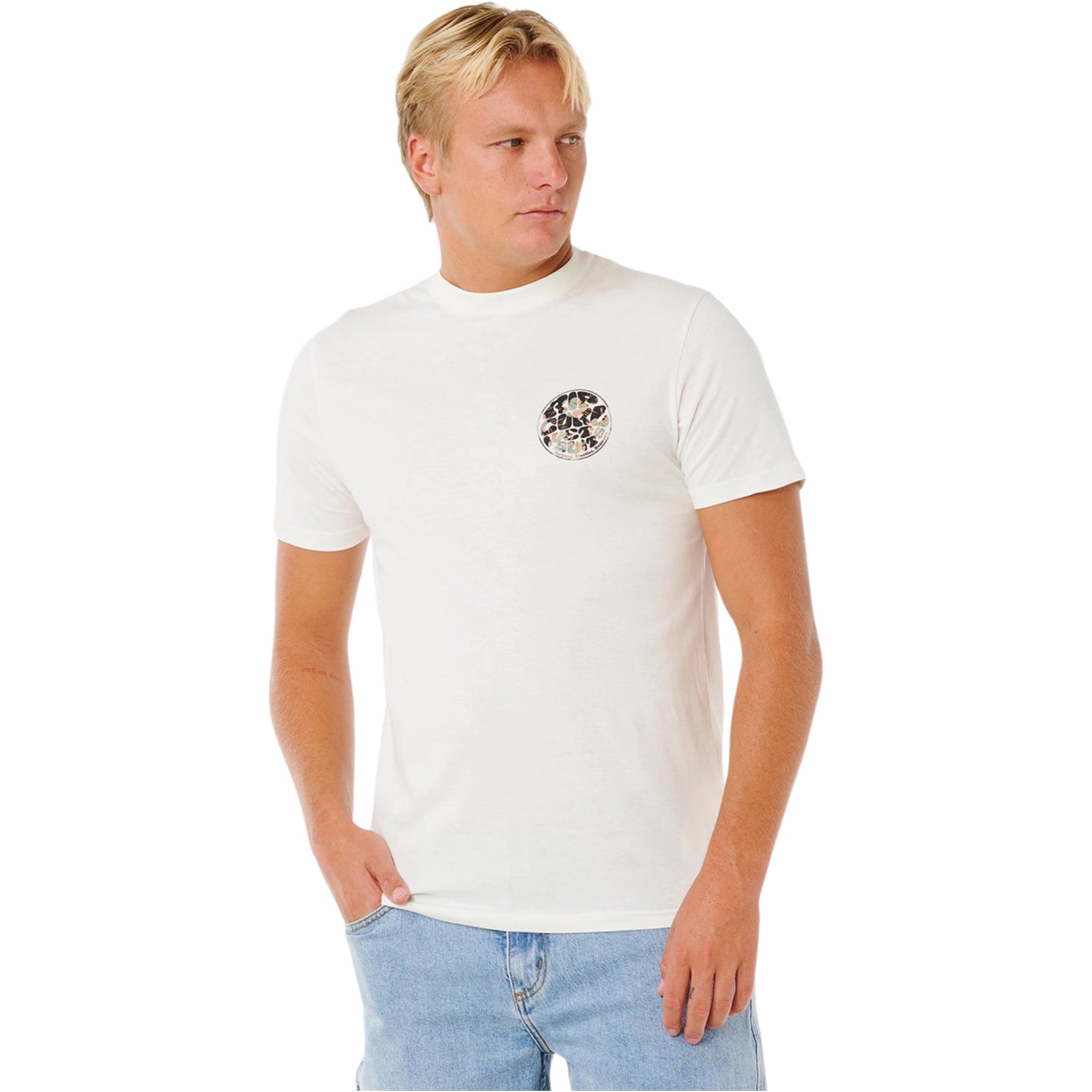 Rip Curl - Wettie Passage Icon Tee | BONE