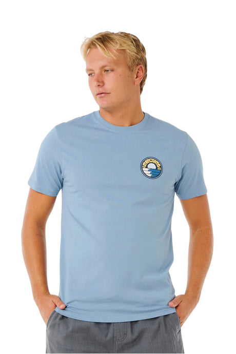 Rip Curl - Pacific Rinse Stacked Tee | Faded Denim