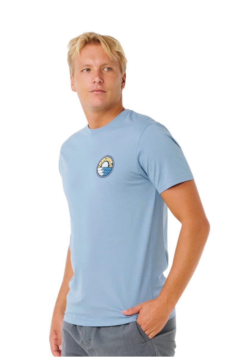 Rip Curl - Pacific Rinse Stacked Tee | Faded Denim
