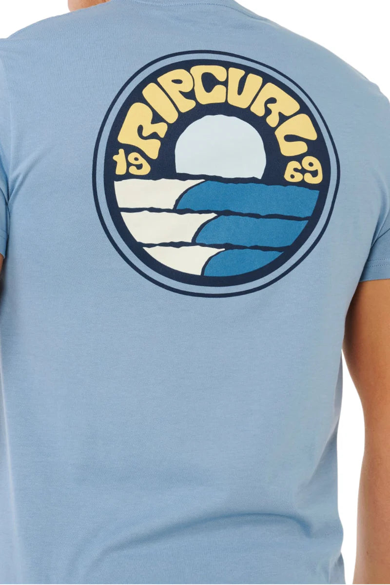 Rip Curl - Pacific Rinse Stacked Tee | Faded Denim