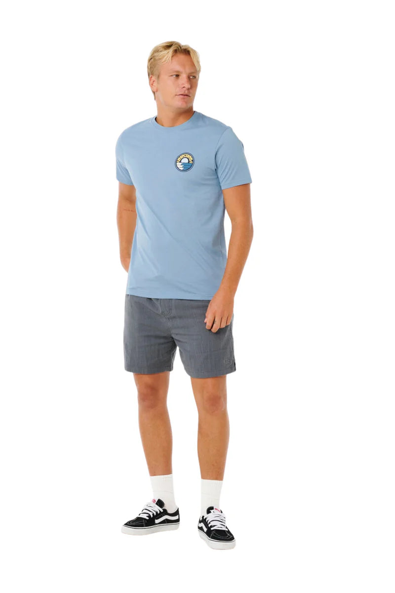 Rip Curl - Pacific Rinse Stacked Tee | Faded Denim
