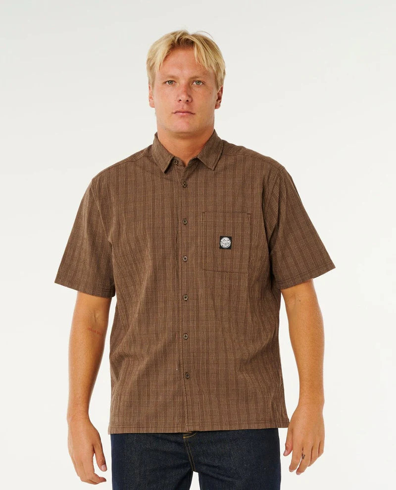 Rip Curl - Premium Surf Check S/S Shirt | Coffee