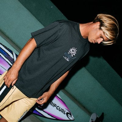 Rip Curl - Inner Visions Rotten Sun Tee | Washed Black