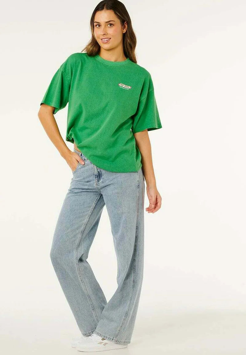 Rip Curl - Surf Revival Heritage Oversized Tee | Bright Green