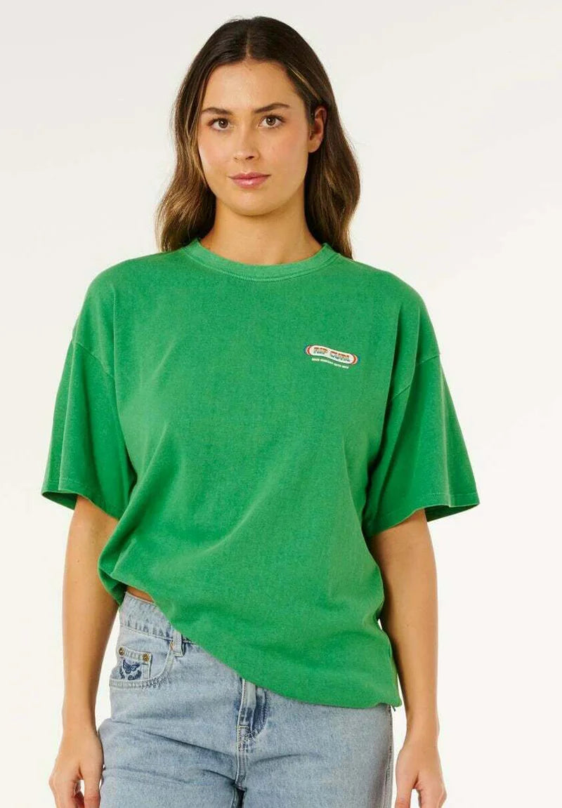 Rip Curl - Surf Revival Heritage Oversized Tee | Bright Green