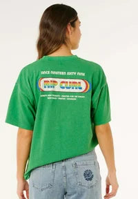Rip Curl - Surf Revival Heritage Oversized Tee | Bright Green