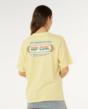 Rip Curl - Surf Revival Heritage Oversized Tee | Pastel Yellow