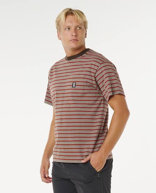 Rip Curl - Search Stripe Tee | Coffee