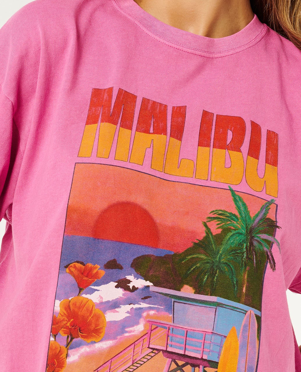 Rip Curl - Hayley Heritage Tee | Super Pink