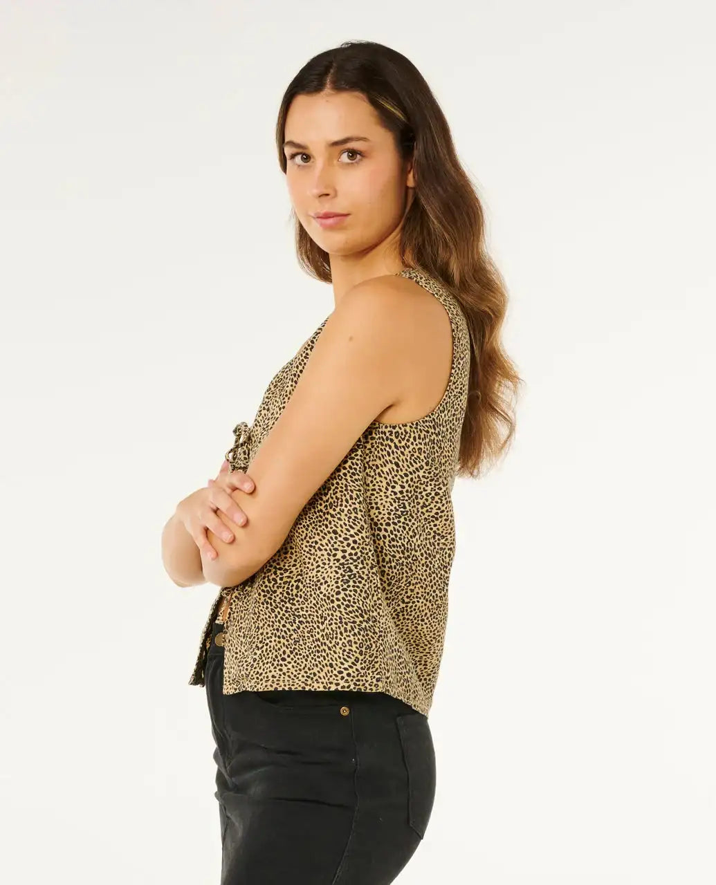 Rip Curl - Animal Instinct Tie Front Top | Natural