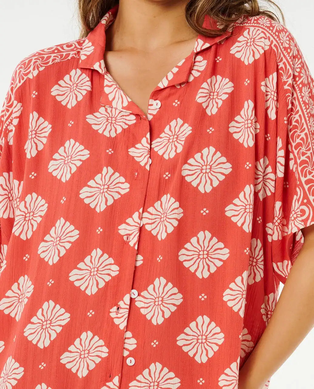 Rip Curl - Ventura Viscose S/S Shirt | Red