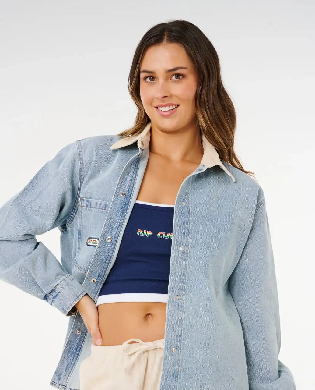 Rip Curl - Surf Side Denim Shirt | Washed Blue