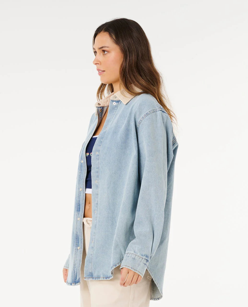 Rip Curl - Surf Side Denim Shirt | Washed Blue