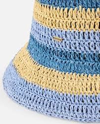 Rip Curl - Crochet Bucket Hat | Blue/Natural