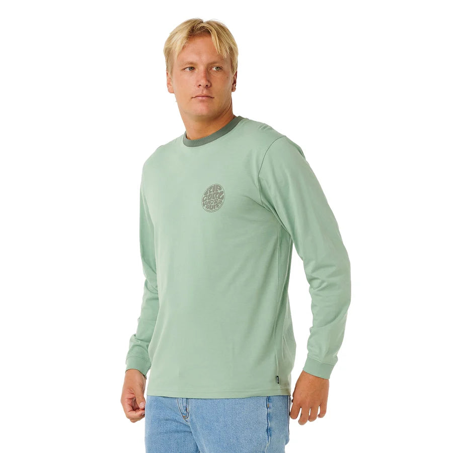 Rip Curl - Passage Icon L/S Tee | Aloe Green