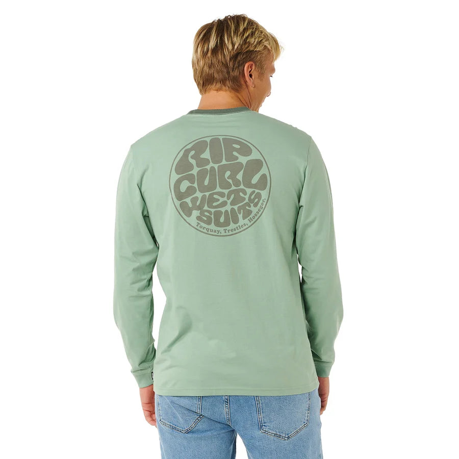 Rip Curl - Passage Icon L/S Tee | Aloe Green