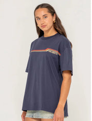 Rusty - Ladies Wave Rider 2.0  Tee | Navy