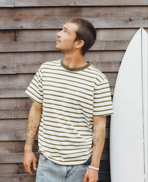 Rusty - Caldore Short Sleeve Tee | Fatigue/White
