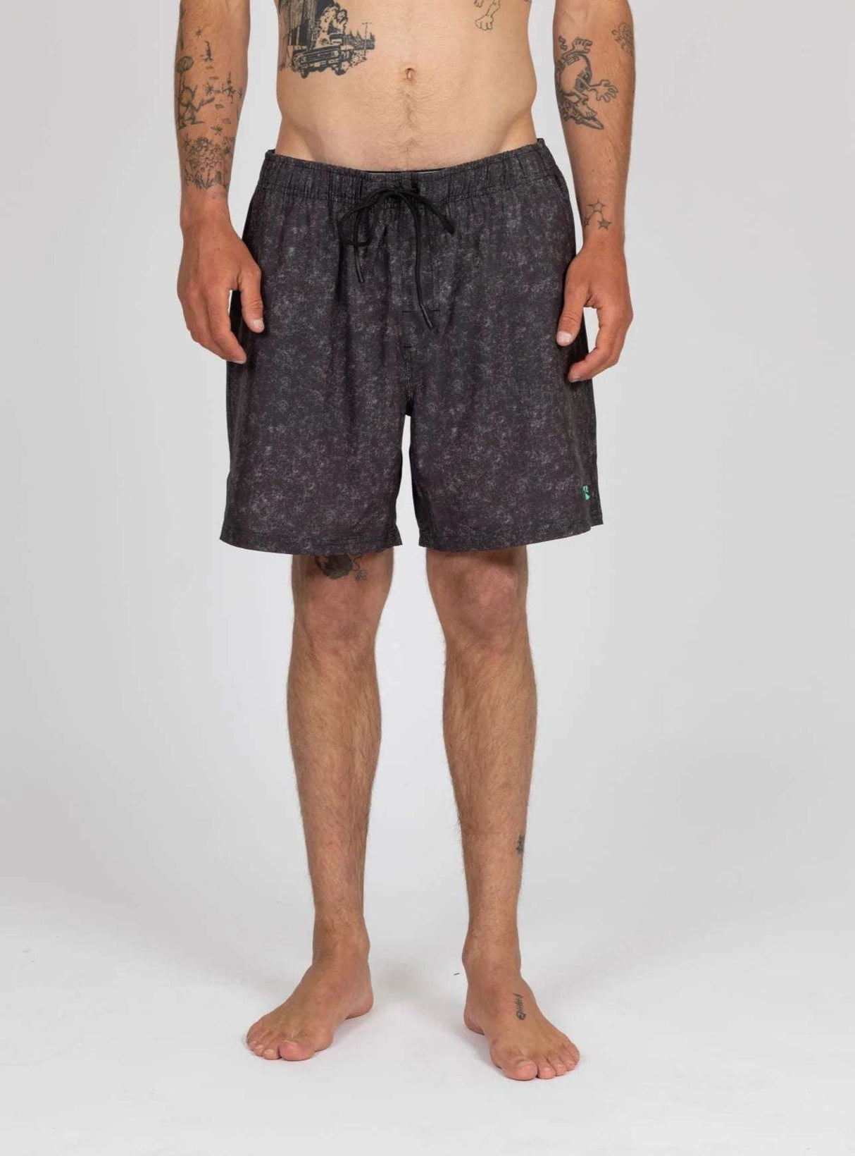 Rusty - Horde Elastic Boardshort | Black Acid Wash