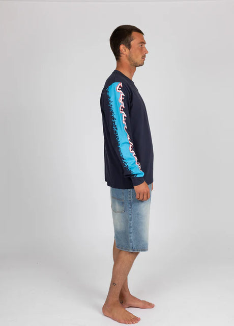 Rusty - Cascade Long Sleeve Tee | Navy