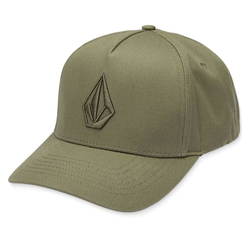 Volcom | Embossed Stone Adjustable Hat | Light Olive