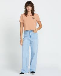 Volcom | Dial Crop Tee | Sand
