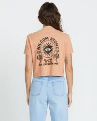 Volcom | Dial Crop Tee | Sand