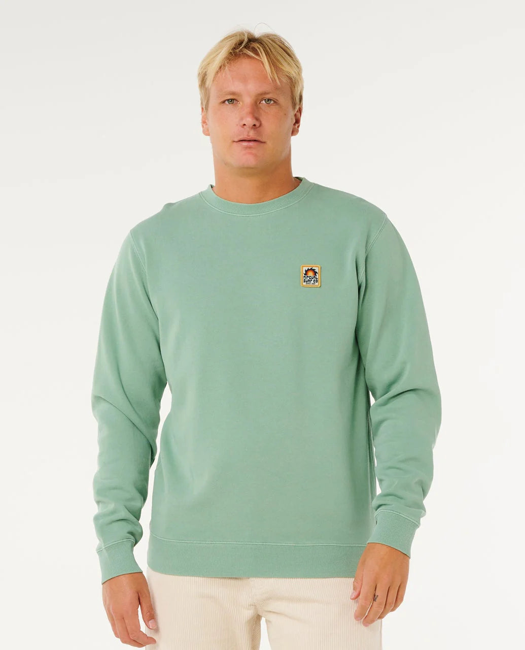 Rip Curl - Pacific Rinse Patch Crew | Aloe Green