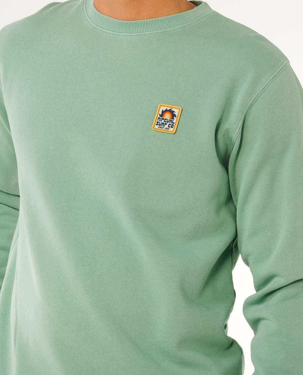 Rip Curl - Pacific Rinse Patch Crew | Aloe Green