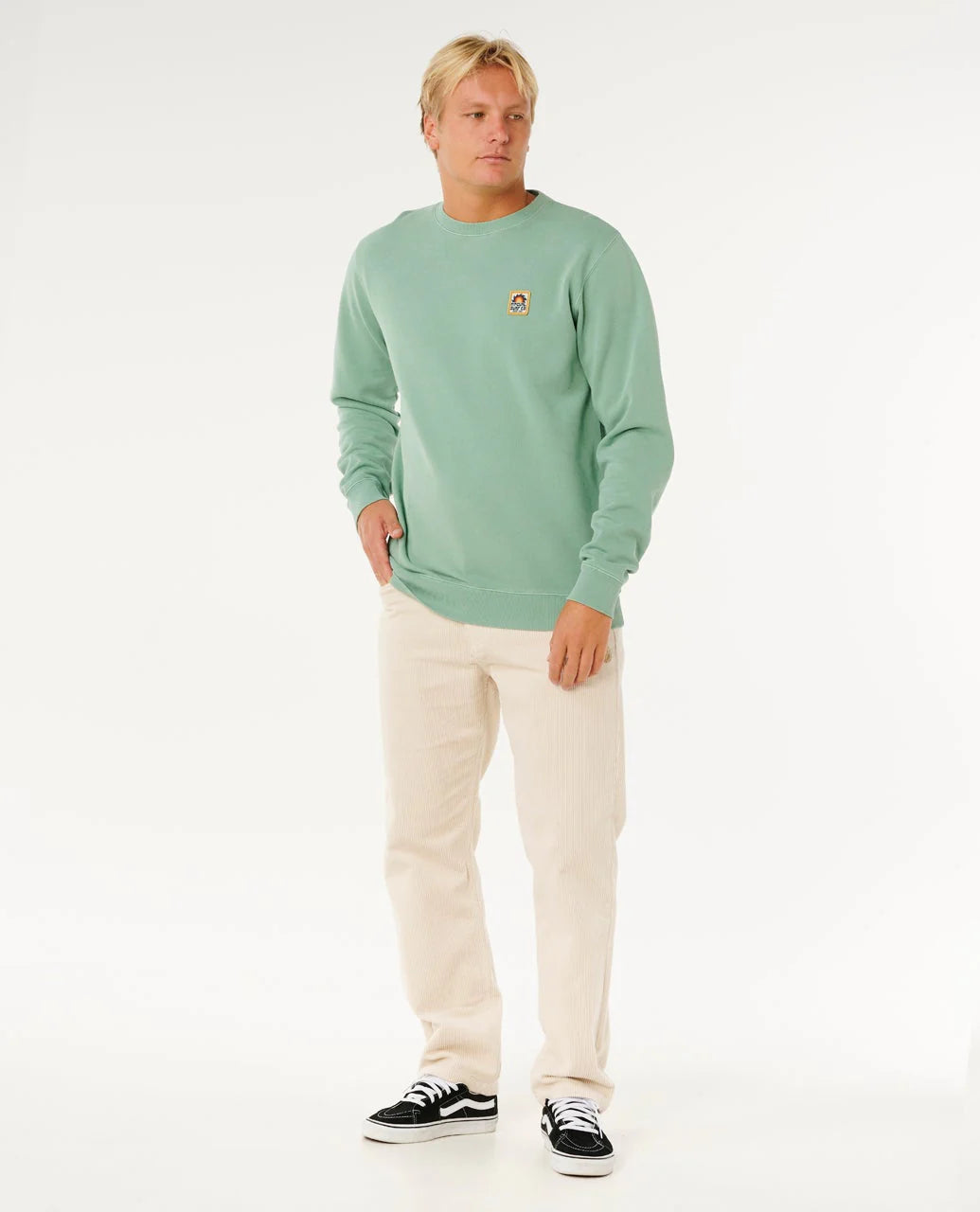 Rip Curl - Pacific Rinse Patch Crew | Aloe Green