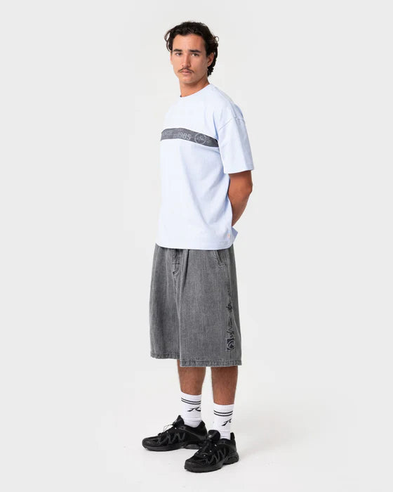 Rusty - Mista Slub Elastic Short | Washed Black