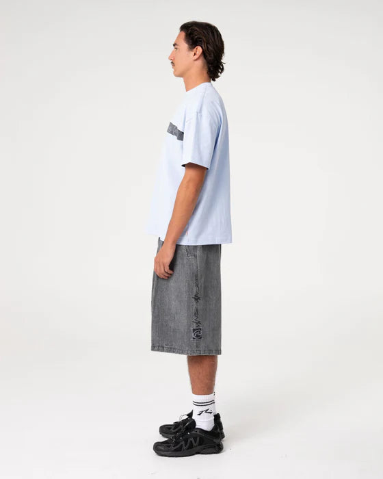 Rusty - Mista Slub Elastic Short | Washed Black