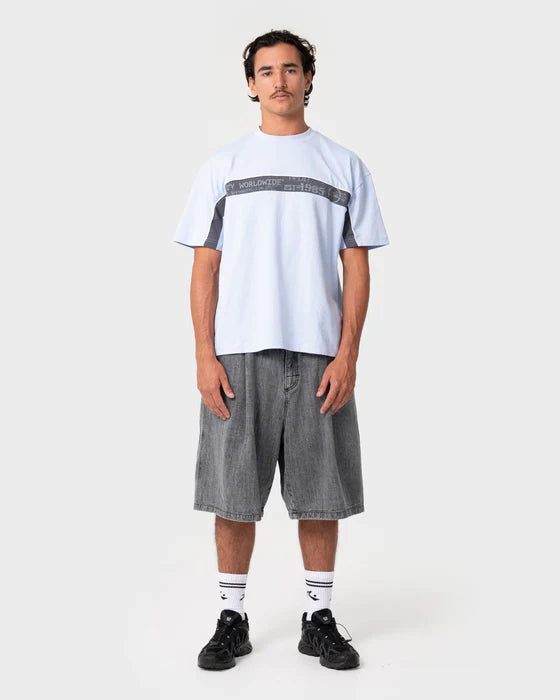 Rusty - Mista Slub Elastic Short | Washed Black