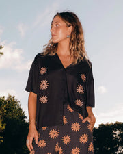 Volcom - EMB Midnite Ramble Top | Vintage Black