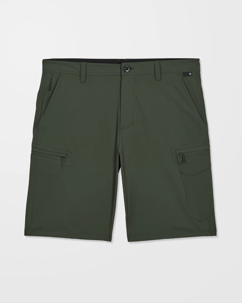 Volcom | Cashed In Cargo Hybrid 20” Shorts | Squadron Green