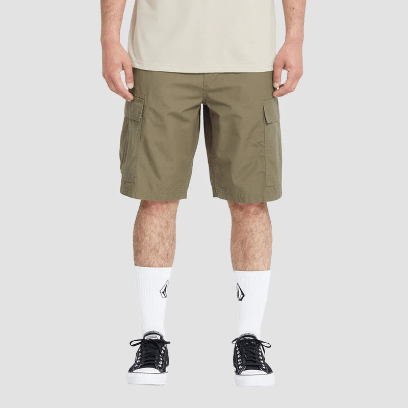 Volcom - Strange Tripper Cargo Shorts 22" | Wintermoss
