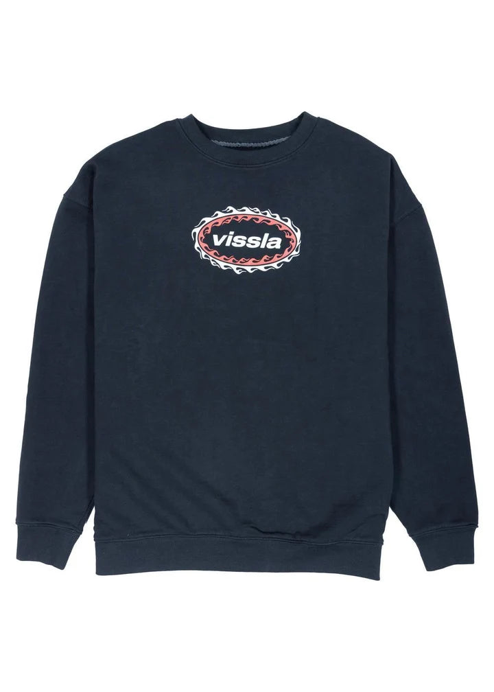 Vissla - Red Hot Eco Fleece Crewneck | Black