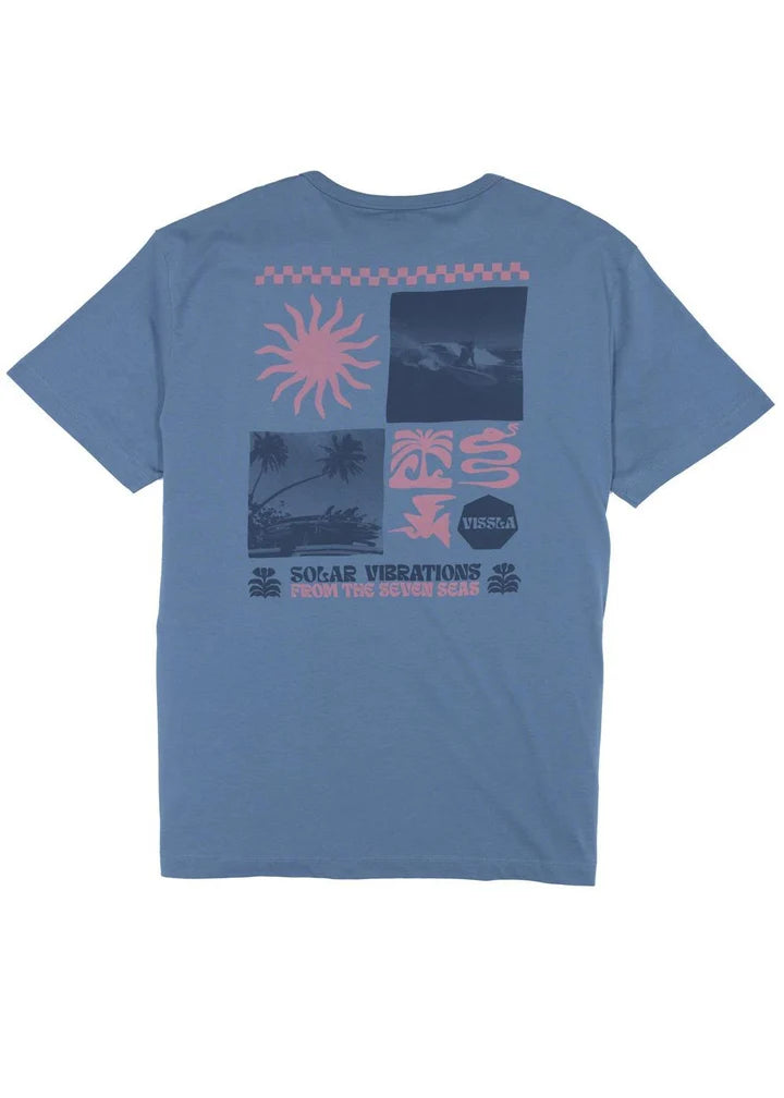 Vissla - Solar Vibrations Eco SS Tee | Faded Denim