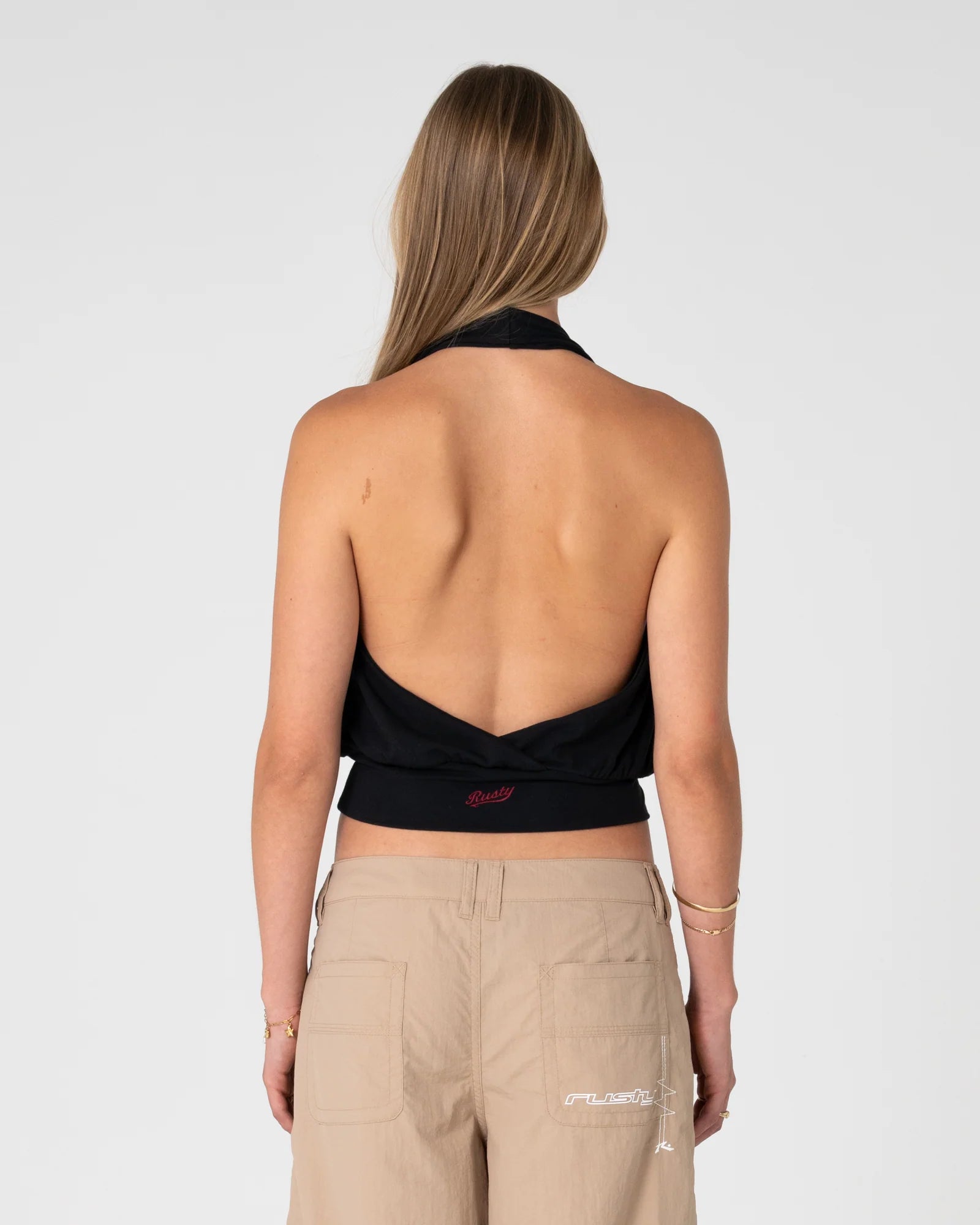 Rusty - Honey Halter Top | Black