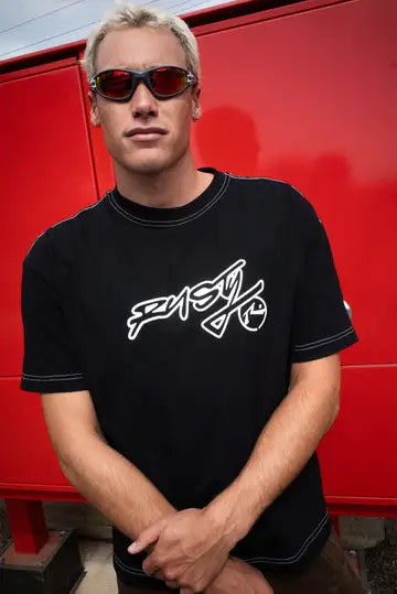 Rusty - GRAF-R Short Sleeve Tee | Black