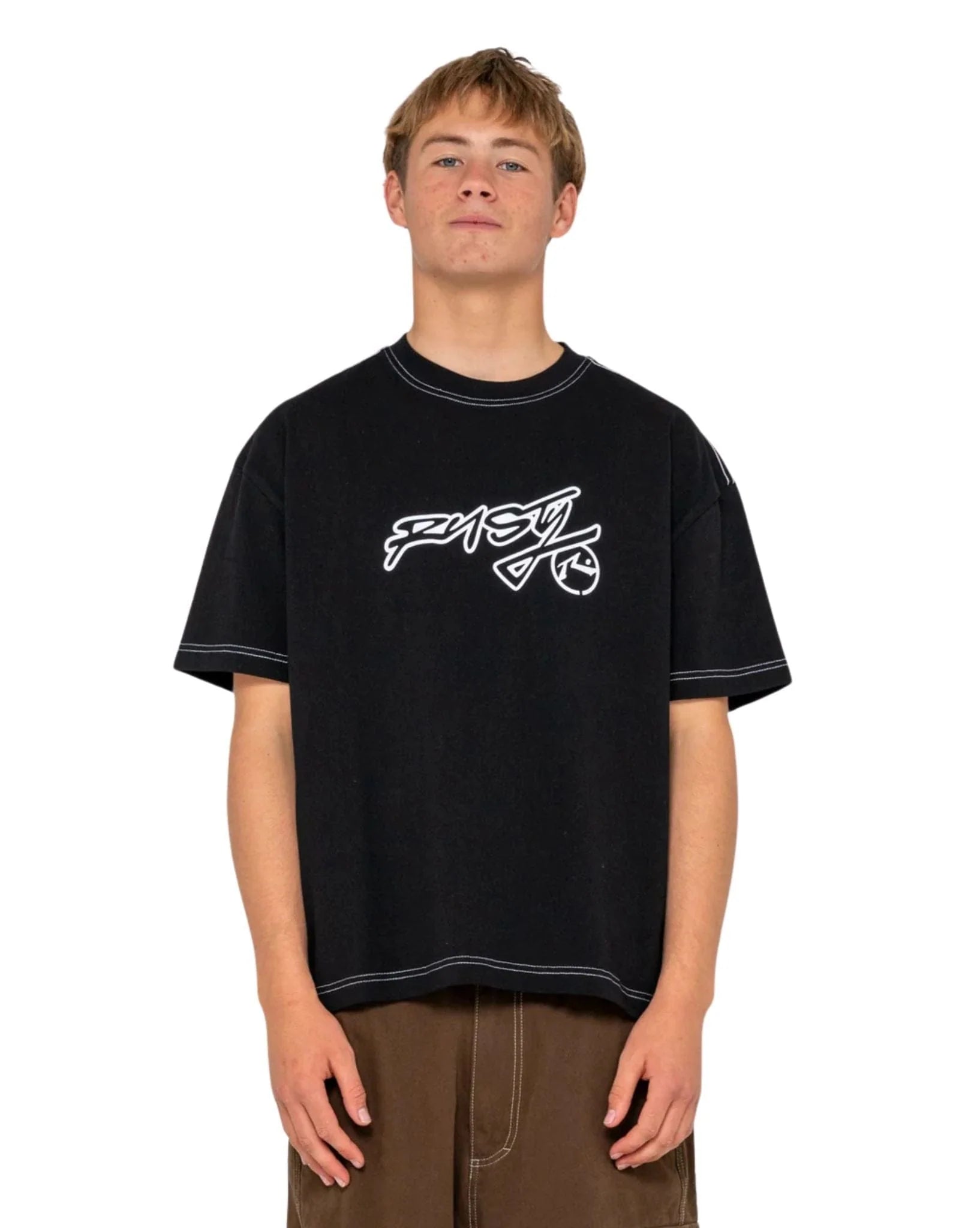 Rusty - GRAF-R Short Sleeve Tee | Black