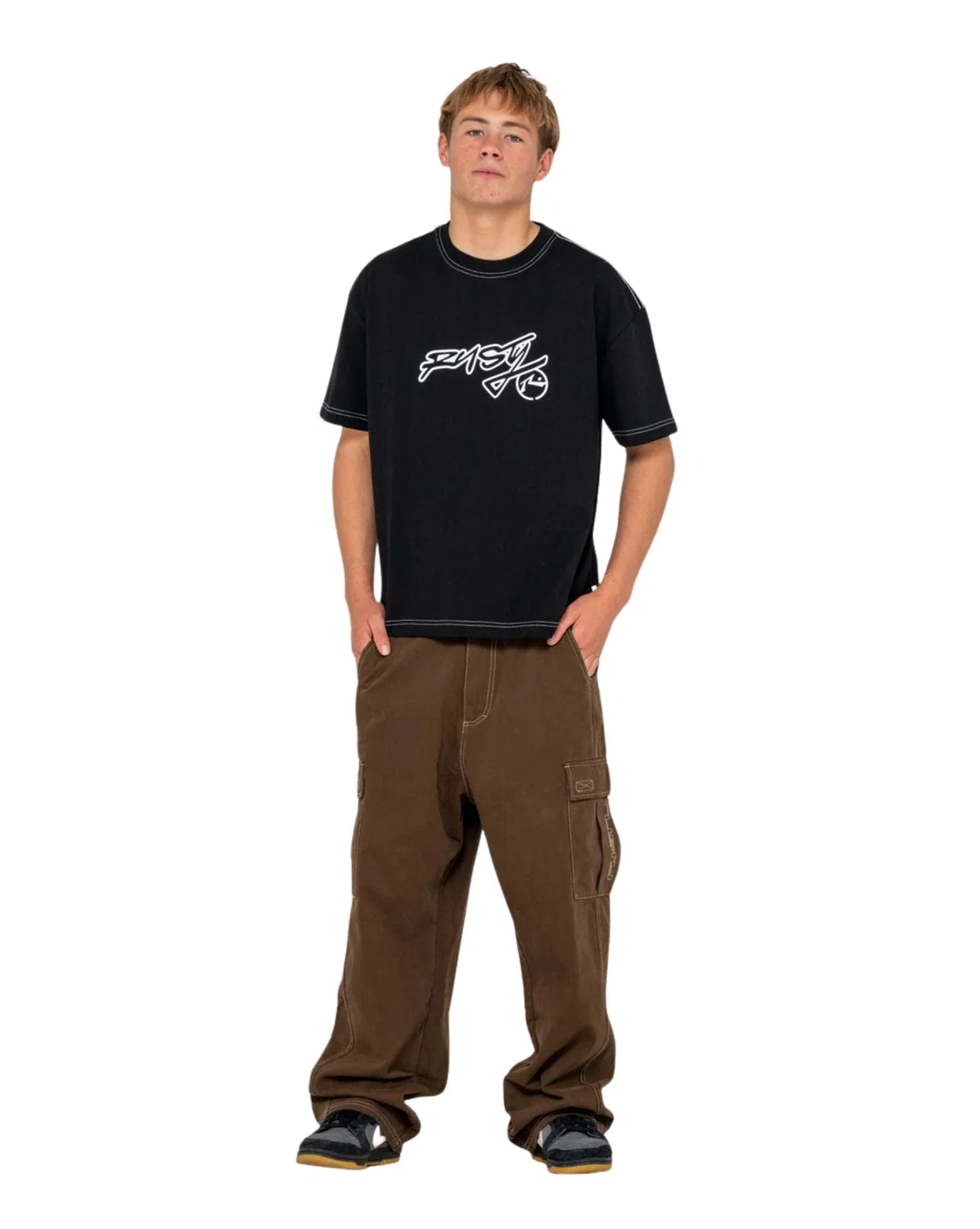 Rusty - GRAF-R Short Sleeve Tee | Black
