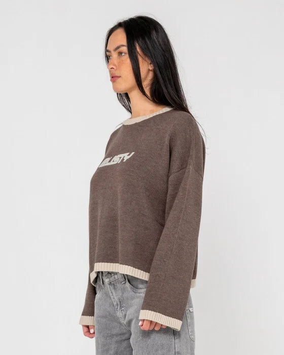 Rusty - Rider Relaxed Crew Neck Knit | Pinecone
