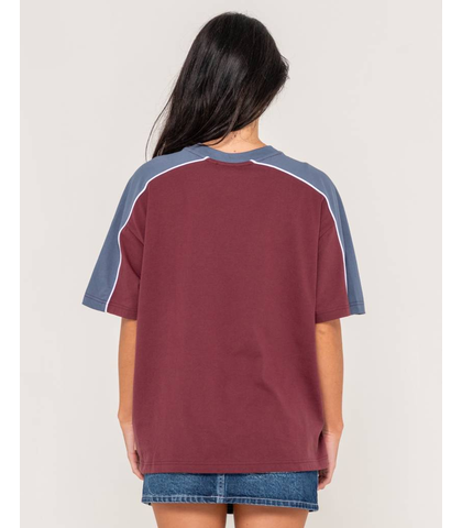 Rusty- Timmy Target Oversized Tee | Cranberry